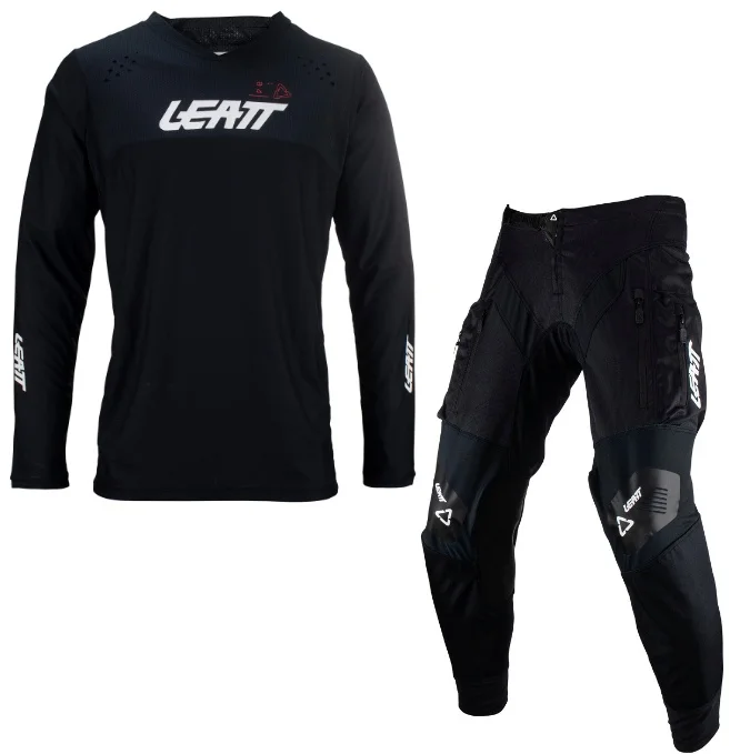 Conjunto Leatt Moto 4.5 Enduro 2024 Preto - Spinelli Motos Boutique